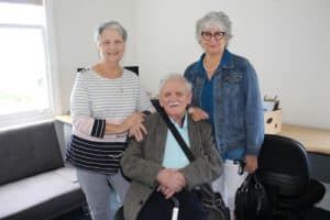 Client Shaun and his sisters Maureen and Liz who used to live in Nathan House