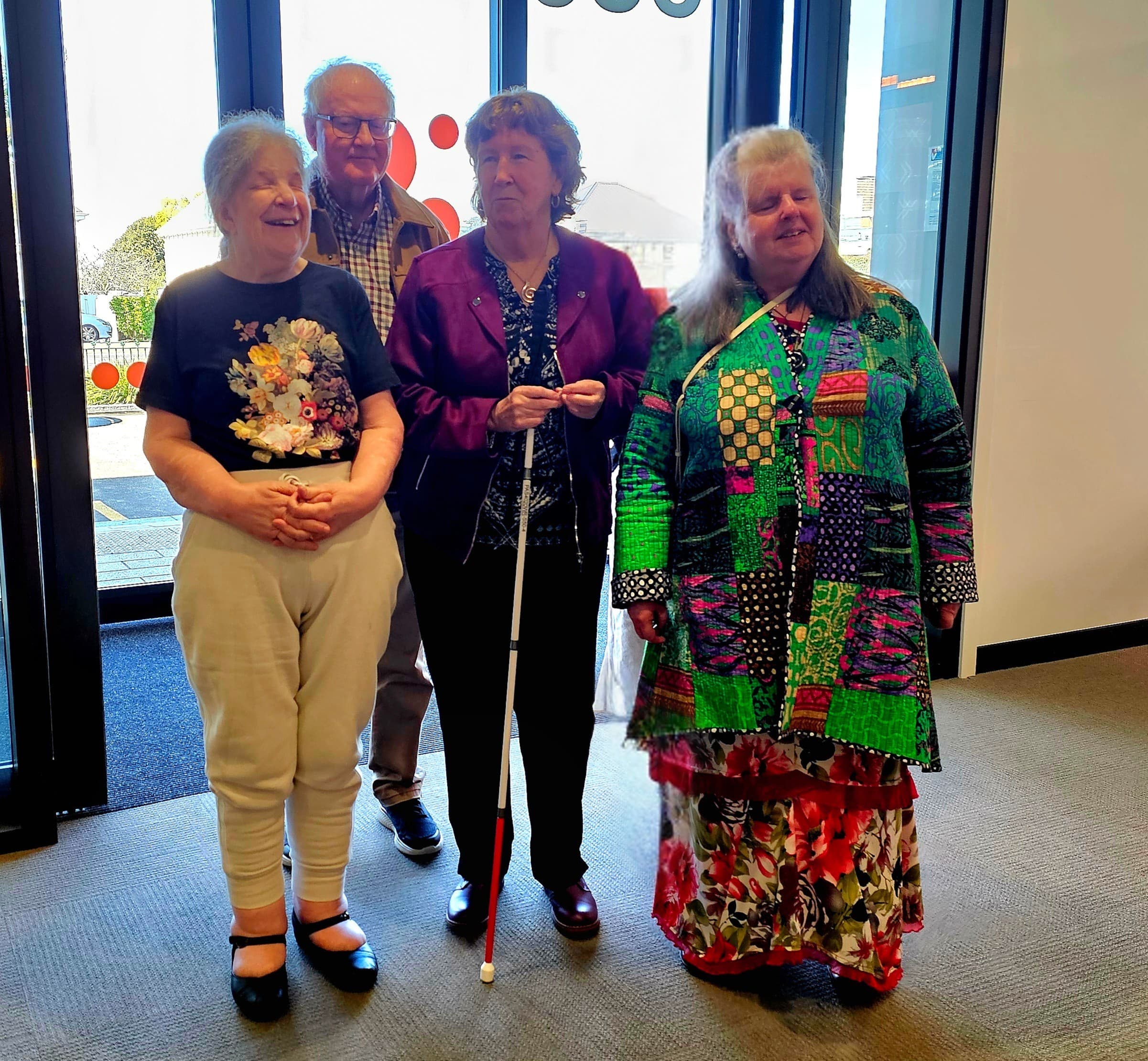 Group photo of four people, from left, Stephie Birkhead, Dr Don McLaren, Dr Pam MacNeill, and Kylee Maloney.